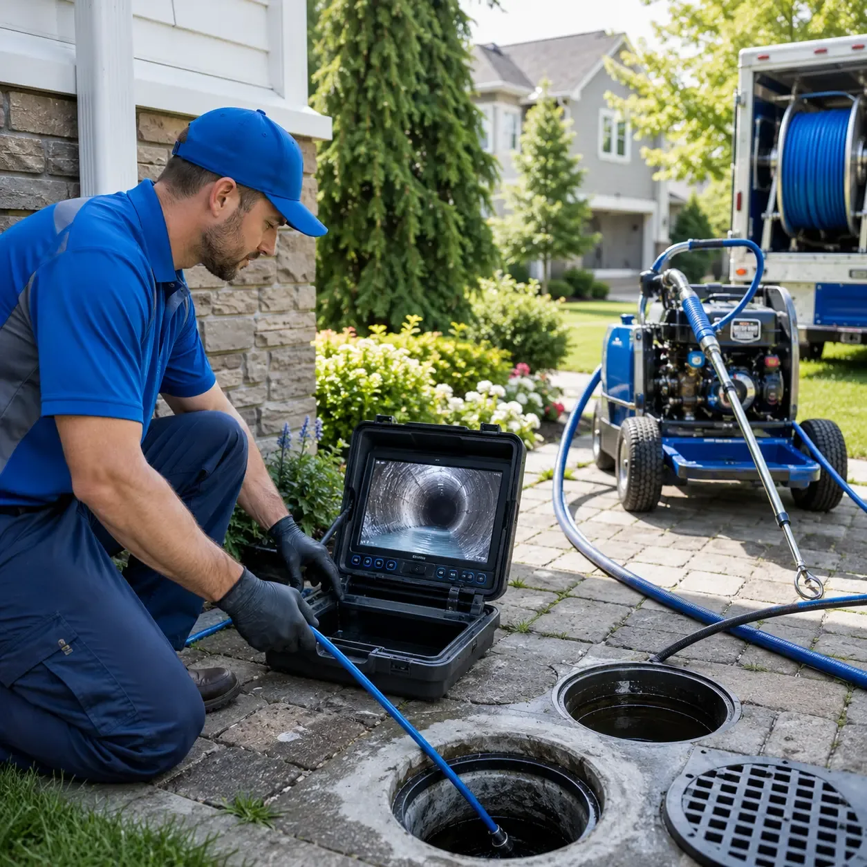 Outdoor drain cleaning professionals serving Grannis, AR